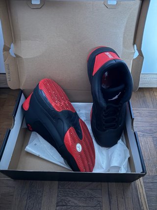 Zapatillas Jordan Negras y Rojas