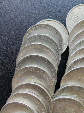 53 Monedas 100 Pesetas 1966 Plata