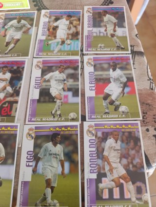 Lote 16 Cromos Fútbol Match Total 2002-03  Real Ma