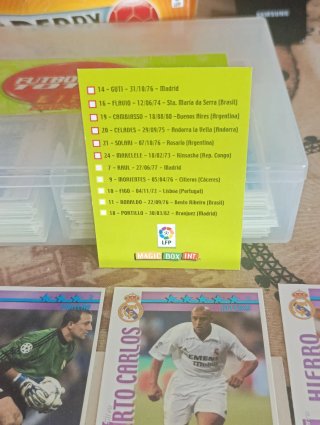 Lote 16 Cromos Fútbol Match Total 2002-03  Real Ma
