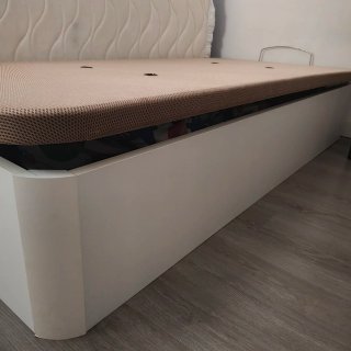 Canapé abatible madera y tela 90*190