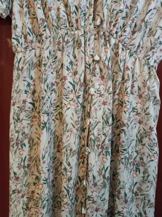 Vestido floral manga corta