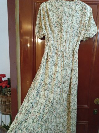 Vestido floral manga corta