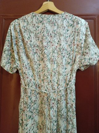 Vestido floral manga corta