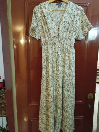 Vestido floral manga corta