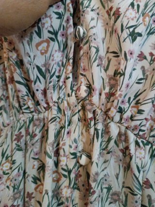 Vestido floral manga corta
