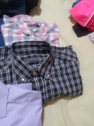 Lote 7 Camisas Manga Larga Hombre