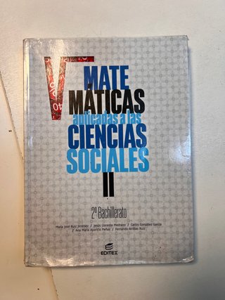 Matemáticas aplicadas a las ciencias sociales I...