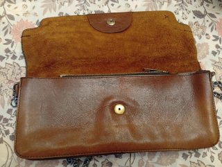 Bolso piel marrón