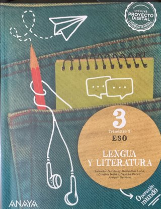 libros de lengua y literatura 3 de ESO