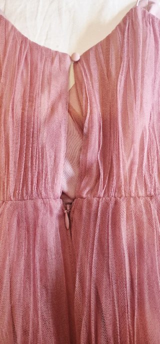 Vestido ASOS largo rosa empolvado Talla S