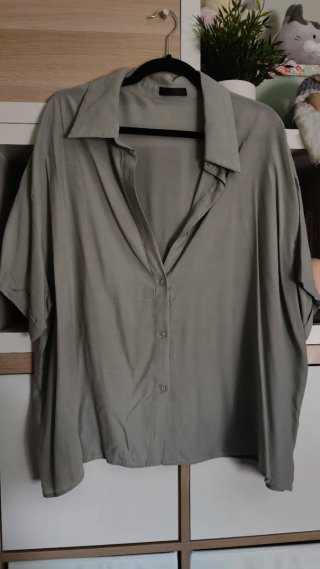 Camisa verde menta manga corta