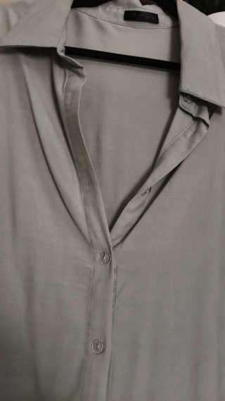 Camisa verde menta manga corta