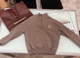 Sudadera Nude Project Quarter Zip Marrón