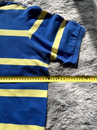 Polo Chaps Talla XL Rayas Azul y Amarillo