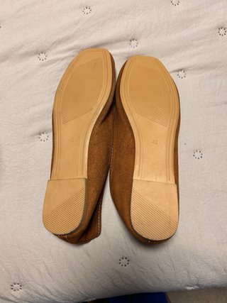 Manoletinas marrones talla 42 antelina