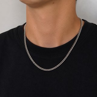 Collar Cubano Acero Inoxidable Unisex