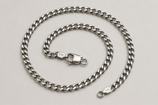 Collar Cubano Acero Inoxidable Unisex