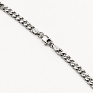 Collar Cubano Acero Inoxidable Unisex