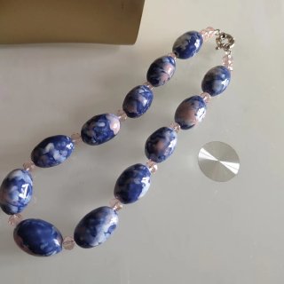 Collar Gargantilla Cristal y Cerámica