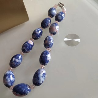 Collar Gargantilla Cristal y Cerámica