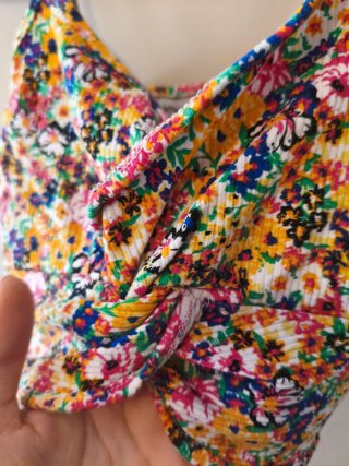 Top Corto Estampado Floral Lefties Talla S