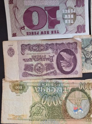 Lote 15 Billetes Europeos