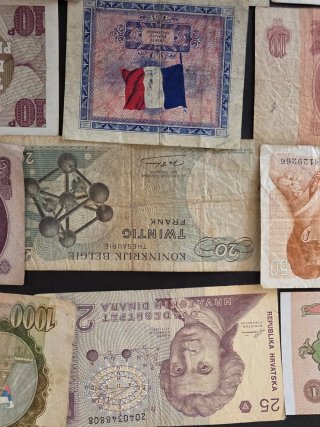 Lote 15 Billetes Europeos