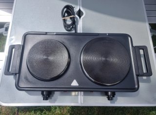 Cocina Eléctrica Portátil Doble, super nueva