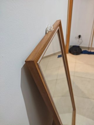 Espejo marco madera 1.20 x 0.50