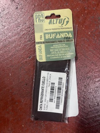 Bufanda Refrigerante Cuello Fría