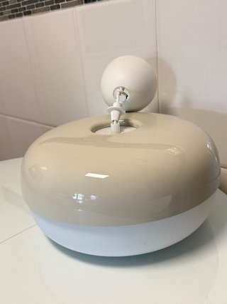 Lámpara Ikea BLÅSVERK Beige/Blanco