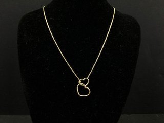 Gargantilla Oro 18k Corazones Entrelazados