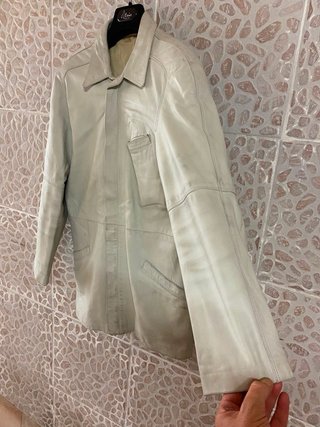 Giacca vera pelle vintage donna