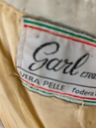 Giacca vera pelle vintage donna