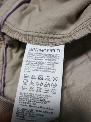 Pantalón pana Springfield beige