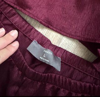 Conjunto burdeos top y pantalón tendencia