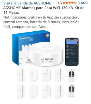 Sistema de Alarma Hogar AGSHOME