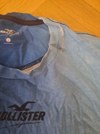Camiseta Hollister Talla S Degradado Azul/Negro