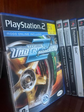 Consola PlayStation 2 + 2 Mandos+ 14 juegos