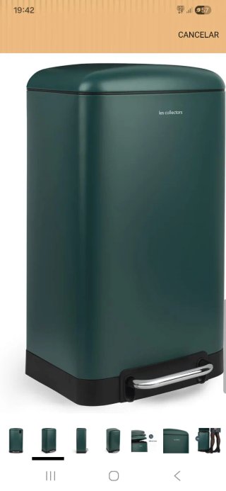 Cubo basura pedal Acero Inox Les Collectors 30L