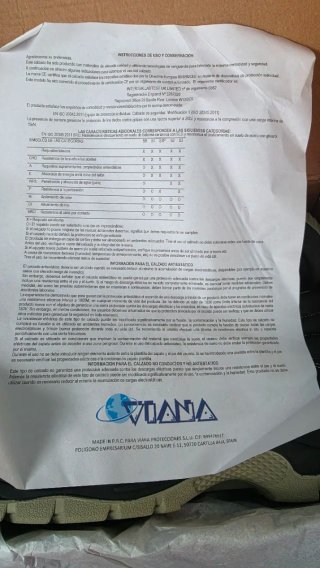 Botas de seguridad VIANA negras y grises