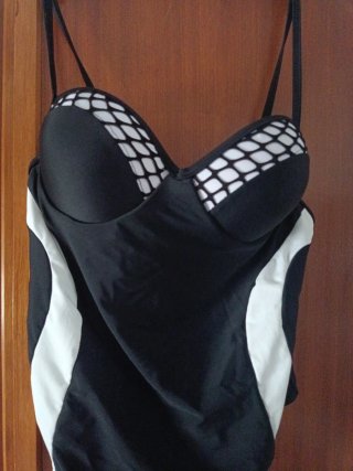 Bañador Negro y Blanco