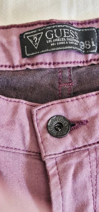 Pantalones Guess Skinny Starlet Morados Talla 34