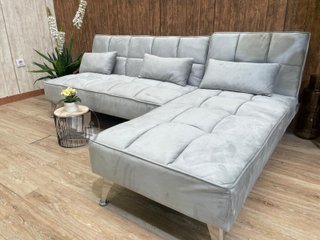 Sofa-cama chaise longue, con 3 cojines