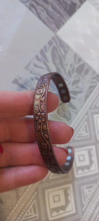 Conjunto Pulsera y Anillo Cobre Imanes