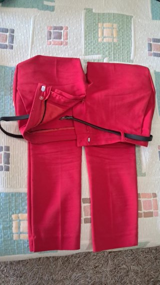 Pantalones Stradivarius Rojos Verano de vestir,