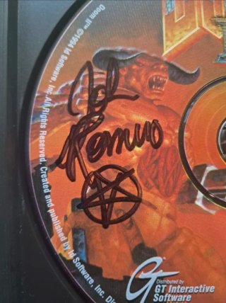 Doom 2 Windows 95 CD Original Firmado