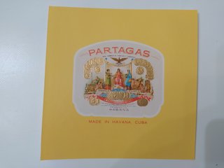 ETIQUETA CAJA PUROS PARTAGAS
