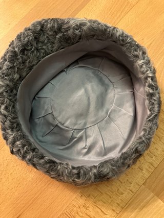 Gorro de astracán gris vintage